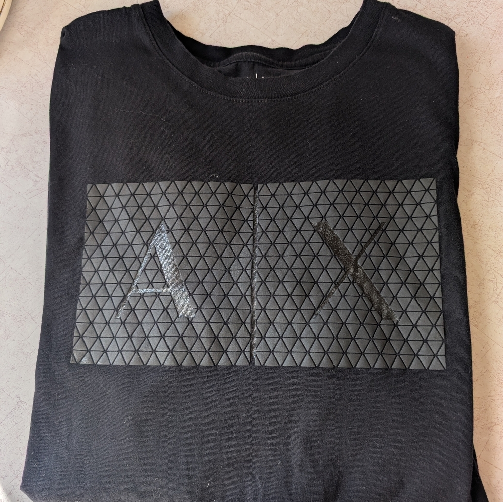 Armani exchange black cotton t-shirt